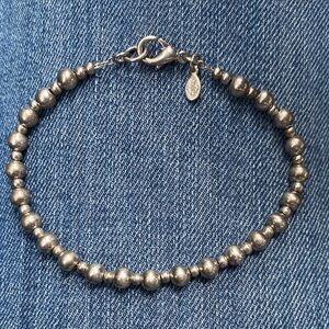 Signed premier Designs silver tone balls chain bracelet